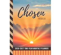 2-Year Monthly Planner 2026-2027: Hardcover / 8.5x11 Dated Organizer With 100 Blank College-Ruled Notebook Pages Combo / 24-Month Schedule / Christian Chosen Bible Verse Cover