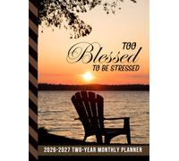 2-Year Monthly Planner 2026-2027: Hardcover / 8.5x11 Dated Organizer With 100 Blank College-Ruled Notebook Pages Combo / 24-Month Schedule / Christian Bible Verse Cover - Beach Sunset