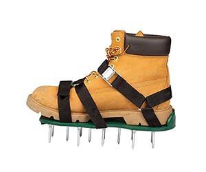 ＡＷＨＡＯ 2 Zapatos Aireadores de Césped, Revitalizadores Manuales de Césped con Correas Ajustables.