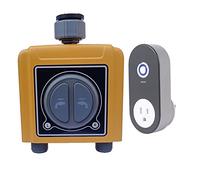 2 zonas WIFI TUYA Smart Home Garden Temporizador de riego automático Sensor lluvia Riego,De múltiples fines(Timer and gatway USA)