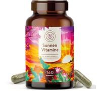 20.000 UI Vitamina D3 y K2 con Omega 3 - Ácidos Grasos de Origen Vegetal procedente de Algas - Sin aditivos y Vegano. Suministro familiar - 160 Cápsulas de Vitamina D Colecalciferol