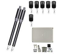 20 0KG Accionamiento de brazos del abridor la puerta giro eléctrico con el control remoto múltiple Opcional Inicio Garaje Operador operador Accionador motor Kit de automatización de portones(6 remote)