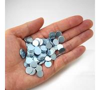 20/100 piezas de láminas de hierro redondas ultrafinas, placa de disco de hierro galvanizado, lámina de hierro de succión pequeña, parche circular for sombra de ojos DIY(100 Pcs,8 x 0.3mm)