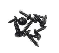 20-100 piezas M2.6 M3 M4 M5 M6 Tornillo de cabeza de armadura de acero negro (cabeza de seta empotrada en cruz) Tornillos autorroscantes(14mm,M5 x20pcs)