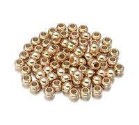 20-100 stuks/partij 4/5/6/8/10/12/14,0 mm grote gaten kralen CCB kralen spacer losse kralen voor doe-het-zelf sieraden maken accessoires bedels - KC goud - 8 mm x 100 stuks