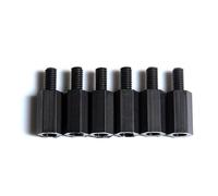 20-100 Uds. Espaciador De Separación Macho Hexagonal Nailon Rosca Montaje Pilar Perno Placa Base Fija Plástico PCB M2 .5 M3 M4 Tornillo Espaciado(M3x45-6mm-20pcs)