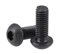 20-100 Uds M2-0,4 Negro 10,9 Aleación De Acero Cabeza Botón Pernos Hexagonales Tornillos ISO7380 DIN 7380(M2 X 10mm-50pcs)
