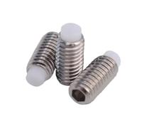 20-100 Uds M2M2.5M3 M4 M5 M6 M8 M10 M12 Punta De Nailon Perro Tornillo Acero Inoxidable Hexagonal Grub(M10X20 20PCS)