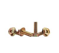 20-100 Uds M4 M5 M6 M8 Tornillo De Brida Cruzada Chapado En Zinc Color Con Perno Junta Hexagonal Exterior Antideslizante Y(35mm,M5-50pcs)