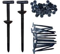 20/100Pcs Nylon Universal Cable Tie Buckle, Heavy Duty Self-Locking Nylon Zip Ties Holder, Car Plastic Rivets Fasteners, Multipurpose Plastic Cable Ties Tool for Car Daily Repair (100Pcs)