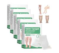 20/16/12/8/4 Unidades Healrize Vein Target Parche con Microagujas para Venas Varicosas, Tratamiento Natural para Piernas, Apto para Todo Tipo de Piel