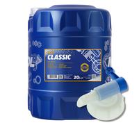 20 (1x20) Litro Mannol 10W-40 Classic Aceite de Motor para VW, Audi Con Llave