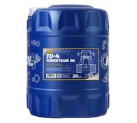 20 (1x20) Litro Mannol TO-4 SAE 10W Aceite Motor para Caterpillar TO-4, Komatsu