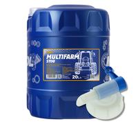 4x 20 Litro MANNOL aceite motor SAE10W-30W Multifarm Stou Engine Oil + Grifo