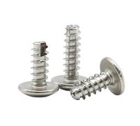 20-200 Uds 304 tornillo de rosca redondo acero inoxidable cabeza paraguas tornillos corte cola redonda sujetadores extremo rotura cruzada M2 ~ M5(M5x10 20pcs)