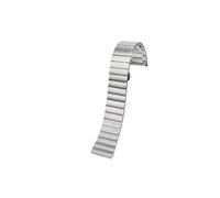 20/22mm Correa de reloj de acero inoxidable de metal Compatible con Casio Small Square MTP-M300 M300D M305 MTP-1375 1374(D silver,Width 22mm)