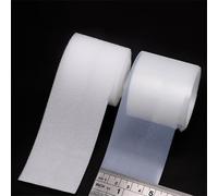 20/25/30/40/50mm Suave bebé Gancho Bucle Sujetador Cinta Segura bebé Transparente Negro Blanco Autoadhesivo Pegatinas Cinta DIY Costura 2M (Color : 50mm Transparent, Size : Loop and Hook 2meter)