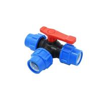20/25/32/40/50/63mm Tubo De PVC PE Grifo T Divisor De Agua 1/2 3/4 1 "1,25" 1,5 "2" Válvula De Bola De Tubo En T Conector En Forma De T 1 Uds (Color : Tee Tap, Size : 63mm)