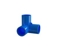 20 25 32 40 50 mm Conector de tubería de PVC gris Codo recto Juntas cruzadas Adaptador de tubería de agua Juntas de 3 vías(Azul,50mm)