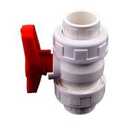20/25/32/40/5063/75/90/110 mm PVC Tubo Union Válvulas Accesorios Válvulas de bola Irrigación del jardín Tubo de agua Conector Acuario Adaptador (White valves 1piece,Inner Dia 75mm)