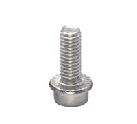 20-25PCS 304 Tornillos De Brida Con Cabeza Hueca Acero Inoxidable Pernos Arandela Dentada Hexagonal M2 - M3(14mm,M2 (25Pcs))