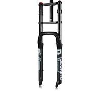 20/26*4.0" Fat Bike Horquilla Suspensión Air 1-1/8" Tubo Recto QR 9*135mm | Freno De Disco Recorrido 160mm horquilla delantera de doble hombro Bloqueo Manual, para MTB E-bike
