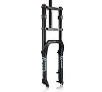 20/26*4.0" Fat Bike Horquilla Suspensión Air 1-1/8" Tubo Recto QR 9*135mm | Freno De Disco Recorrido 160mm horquilla delantera de doble hombro Bloqueo Manual, para MTB E-bike