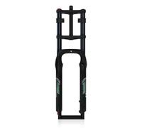 20/26in 4.0 Horquilla De Suspensión Neumática QR 135mm Para Snow Fat Bike | DH Horquilla De Doble Hombro Recorrido 190mm Rebote Ajustable 1-1/8“ Tubo Recto Freno De Disco