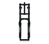 20/26in 4.0 Horquilla De Suspensión Neumática QR 135mm Para Snow Fat Bike | DH Horquilla De Doble Hombro Recorrido 190mm Rebote Ajustable 1-1/8“ Tubo Recto Freno De Disco