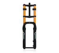 20/26in Horquilla De Suspensión Para 4.0 Snow Fat Bicicleta TA 15*135mm | Recorrido 190mm Horquilla De Doble Hombro Rebote Ajustable 1-1/8" Tubo Recto Freno De Disco Para Snow