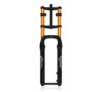 20/26in Horquilla De Suspensión Para 4.0 Snow Fat Bicicleta TA 15*135mm | Recorrido 190mm Horquilla De Doble Hombro Rebote Ajustable 1-1/8" Tubo Recto Freno De Disco Para Snow