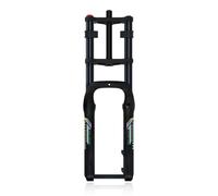 20/26in Horquilla De Suspensión Para 4.0 Snow Fat Bicicleta TA 15*135mm | Recorrido 190mm Horquilla De Doble Hombro Rebote Ajustable 1-1/8" Tubo Recto Freno De Disco Para Snow