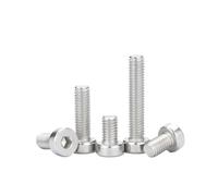 20/30/50/100/200 Uds 304 A2-70 Acero Inoxidable M3 M4 M5 M6 M8 M10 Hexagonal Tornillo De Cabeza Perfil Bajo Y Fino Perno Allen(200pcs M3,5mm)