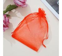 20/30/50 piezas 9x7cm bolsa de hilo boda/adorno/embalaje de regalo bolsa de hilo bolsa de regalo bolsa de tul con cordón bolsa de joyería al por mayor-red-20pc