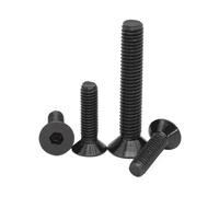 20/30/50 Uds M3 * 5/6/8/10/12/16/20/25/30mm Negro 304 Acero Inoxidable DIN7991 Hexagonal Tornillo De Cabeza Llave Avellanada Plana(Black 304ss 20PCS,16mm)