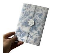 20/30/50Pcs Blue Flower Vellum Wrap Suitable For Wedding Invitation para Ofituria(20pcs)