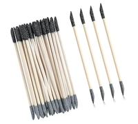 20/30 / 60 unidades Craftsmanship Detailing Varitas de lija 150/280 de grano doble para carpintería y modelado Herramientas de artesanía Palillos de carpintería