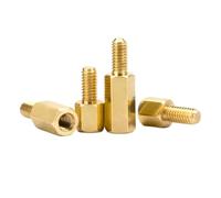 20-30 Uds M2 .5 Hexagonal De Latón Macho Hembra Tablero Separación Estante Perno Roscado Pilar PCB Columna Placa Base Espaciador Tornillo(M2.5x18-4mm(20pcs))