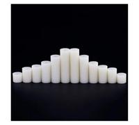 20~300 Uds M5 M6 M8 tornillos espaciadores huecos sin rosca ABS blanco soporte redondo de plástico de nailon arandela espaciadora de columna(9x5x10mm-100pcs)