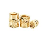 20-300pc Nutsert De Calor M1.6 M2 .5 Tuerca Inserción Latón Insertos Tuercas Roscadas Fusión En Caliente Inserto Moleteado Integrado for Impresora 3D(Length 10mm (20pcs),M2(OD3.5mm))