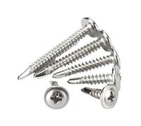 20 40 60 100 200 PCS Tornillos Autoperforantes Kit Surtido De Cabezales De Arandela Phillips De Acero Inoxidable for Madera Y Chapa De Metal(20PCS,13mm)