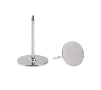 20/40/60/80/100/150/200 Uds clavos for tapicería tachuelas 16x2 5/19x23mm clavos de cabeza plana for muebles tono plateado(19x23mm 40pcs)