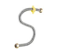 20/40/60/80/100/150/200cm G1/2 "tubo corrugado de acero inoxidable tuercas de cobre tubo de extensión suministro de plomería manguera tubo de agua(200cm)