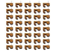 20/40 Piezas De Colgadores De Alfiler Empuje La Pared La Pared Pins Madera Del Gancho Tabla Corcho Corcho Tachones Decorativos Para Colgar Para Tablón Del Boletín O
