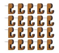20/40 tachuelas decorativas para el pulgar, ganchos de madera, suministros de oficina en casa, para pared de fotos, tablón de anuncios, tablero de corcho, tachuelas decorativas para el pulgar