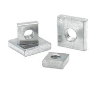 20-40 Uds M3 M4 M5 M6 Tuerca Cuadrada Acero Al Carbono Galvanizado Zinc Plateado Bloque Cuadrangular Fino Compatible Con Prusa MK3(20PCS,M5x20x20x4mm)