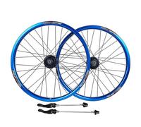 20" 406 Juego De Ruedas For Bicicleta BMX Llantas For Bicicleta Freno De Disco 32H Buje Ruedas De Bicicleta De Montaña Rueda Delantera Y Trasera For Cassette De 7-10 Velocidades QR 1710 G(Blue)