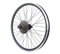 20'' 406 Ruedas para Bicicleta De Montaña Freno En V Buje Delantero 93mm Freno En V/Disco/Pinza Buje Trasero 135mm 36H para Rueda Libre Giratoria De 6-10 Velocidades(Rear wtih Freewheel)