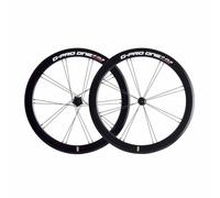 20" 451 Juego De Ruedas con Freno En V De Bicicleta Plegable BMX 9 * 74/10 * 130mm Rueda Trasera Y Delantera De Liberación Rápida 40mm Llantas De Doble Pared De Aluminio Casete 8-11S(Black)