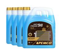 20 (4x5) Litro Pemco Anticongelante 911 Anticongelante Fertiggemisch Azul 40 °C)